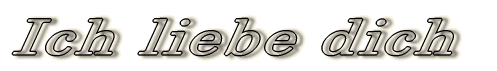 Ich liebe dich 